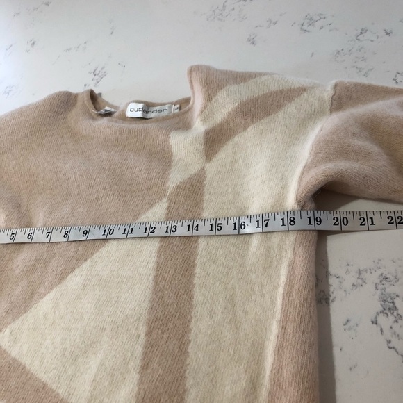 Vintage Outlander cream,beige overside sweater S:L - Picture 14 of 16